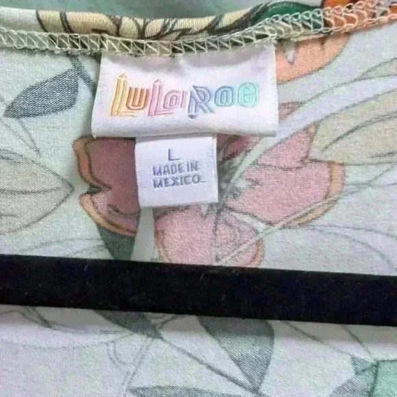 Lularoe Sleeveless Dress Tropical Floral Print size Large - Picture 2 of 3